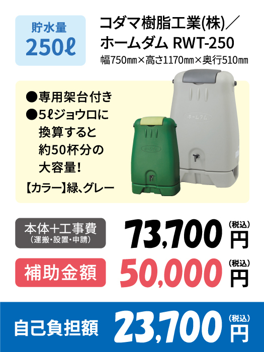 ホームダム250Lプラン